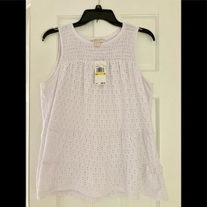 Michael Kors NEW White Summer Sleeveless Top! Med